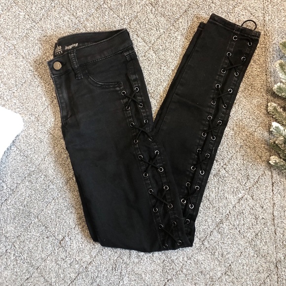 New York & Company Denim - New York & Company Jeans with Lace-Up Sides